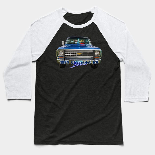 1975 Chevrolet K5 Blazer Baseball T-Shirt by Gestalt Imagery